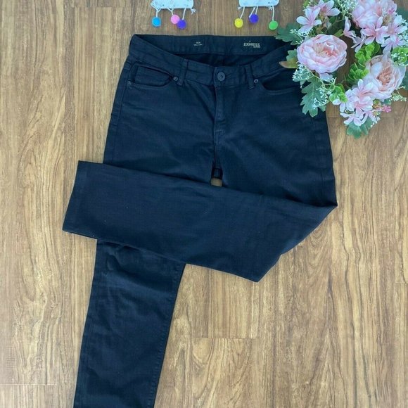 Express Women's Mia Ultra Skinny SZ 6 Black Jeans - Picture 11 of 12